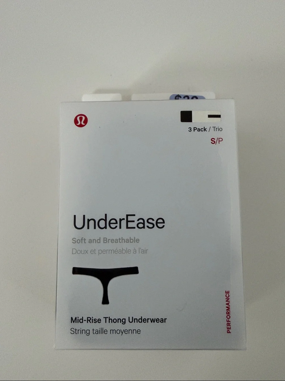 Lululemon - UnderEase Mid-Rise Thong Underwear (3 Pack) - Size S - NWT